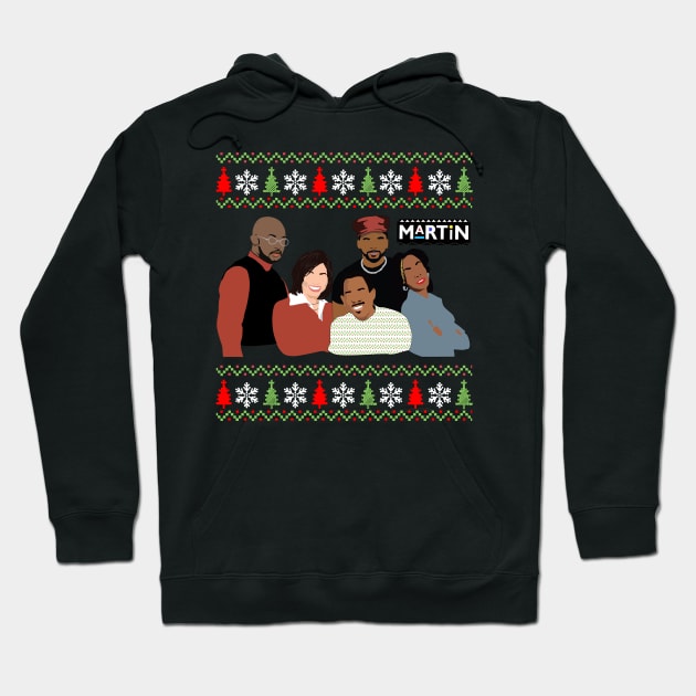 Martin TV Show 90's Damn Gina in christmas Hoodie by gorilaboss